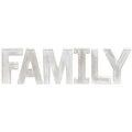 6/Set FAMILY Rustic White Letters (Pack of 2)
