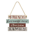 Chosen Family Slat Look  Hanging Sign (Pack of 4)