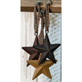 Primitive Star Ornament 3" 3 Asstd. (Pack of 4)