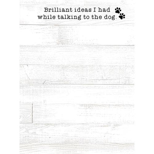 Brilliant Ideas I Had While Talking to the Dog Mini Notepad (Pack of 4)
