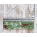 Gardeners Know Metal Plaque (Pack of 4)