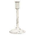 Distressed White Candle Holder 9" (Pack of 2)