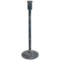 Distressed Black Candle Holder 14.5"