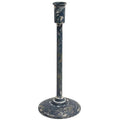 Distressed Black Candle Holder 11.75" (Pack of 2)