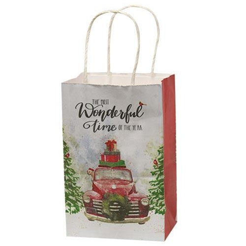 Vintage Truck Gift Bag Small (Pack of 4)