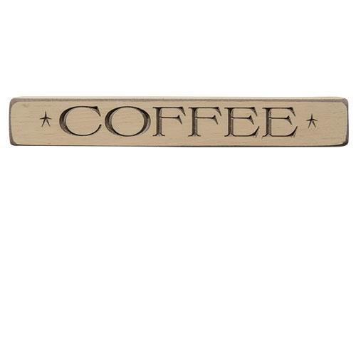 Coffee Engraved Block 12"  (Pack of 4)