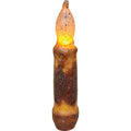 4" Burnt Mustard LED Taper (Pack of 4)