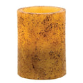 4" Burnt Ivory Timer Pillar (Pack of 2)