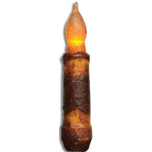 4" Burnt Mustard Timer Taper (Pack of 4)