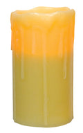 6" Ivory Drip Pillar (Pack of 2)