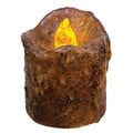 2.5" Mini Burnt Mustard Timer Pillar (Pack of 2)