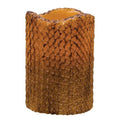 Burnt Mustard Honeycomb Timer Pillar (Pack of 2)