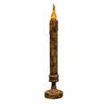 Burnt Mustard Candlestick - 11.5" (Pack of 2)