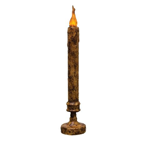 Burnt Mustard Candlestick - 11.5" (Pack of 2)