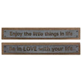 *Enjoy the Little Things Metal Sign 2 Asst. (Pack of 2)