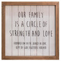 *Our Family Framed Sign 10" (Pack of 2)