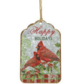 Happy Holidays Cardinal Tag (Pack of 4)
