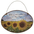 Sunflower Metal Wall Hanger (Pack of 4)