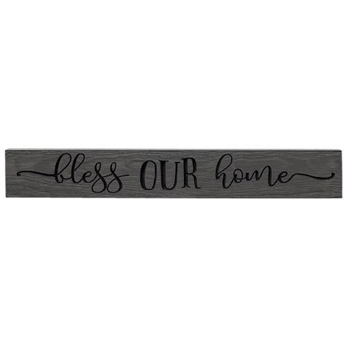 Bless Our Home Engraved Sign 24" (Pack of 2)