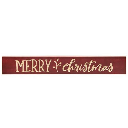 Merry Christmas Engraved Sign 24"  (Pack of 4)