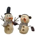 Snowman Plush Ornament Asst. (Pack of 4)