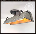 Galvanized Metal Farmhouse Ceiling Light | 17" Flush Mount