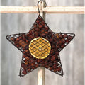 Wire Mesh Star w/ Orange Potpourri 9" (Pack of 2)