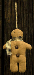 Primitive Gingerbread Ornament 5" (Pack of 4)