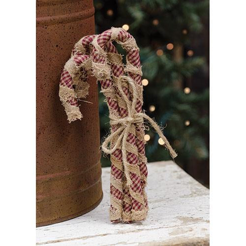 Fabric Candy Cane Bundle  (Pack of 4)