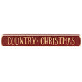 Country Christmas Engraved Block 12" (Pack of 4)