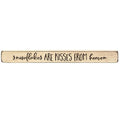 Snowflakes Are Kisses From heaven Engraved Block 1.75" x 18"  (Pack of 4)