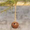Vintage Glitter Rusty Bell Ornament 2.5" (Pack of 4)