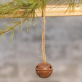 Vintage Glitter Rusty Bell Ornament 1.25" (Pack of 4)