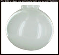 Milk Glass 8" Replacement Globe