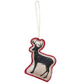 Printed Felt Reindeer Ornament  (Pack of 4)