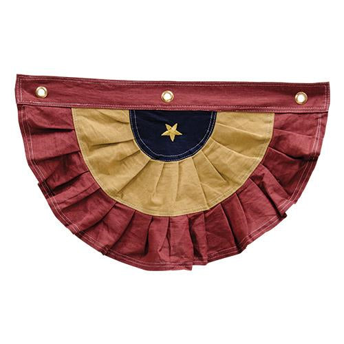 Burgundy & Gold Americana Bunting 20" (Pack of 2)