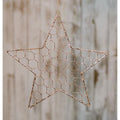 Wire Star Ornament 10"  (Pack of 4)