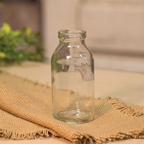Clear Glass Bottle - 4" (Pack of 4)