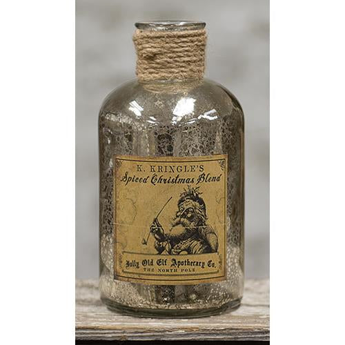 Kris Kringle Silver Bottle 6.5x3 (Pack of 2)