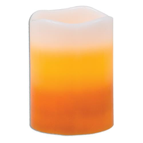 Candy Corn BOC Pillar 4" (Pack of 2)
