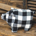 Plaid Pig Door Stopper 2 Asstd.