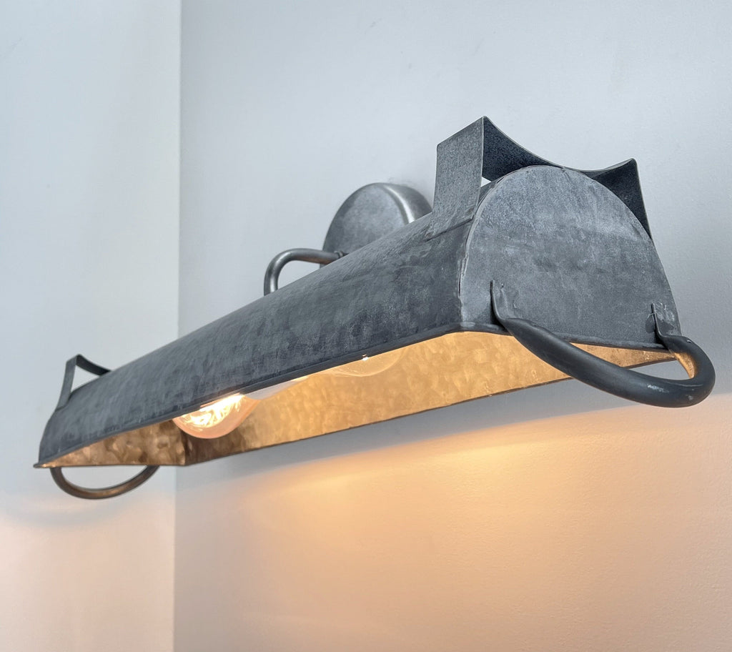 Galvanized Dome Farmhouse Wall Vanity Bathroom Light Fixture (3 sizes)