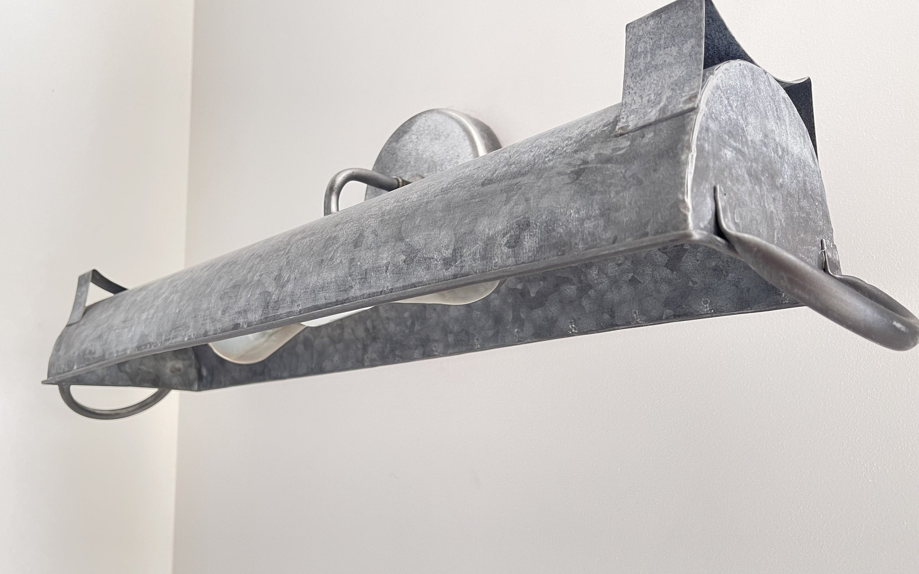 Galvanized Dome Farmhouse Wall Vanity Bathroom Light Fixture (3 sizes)