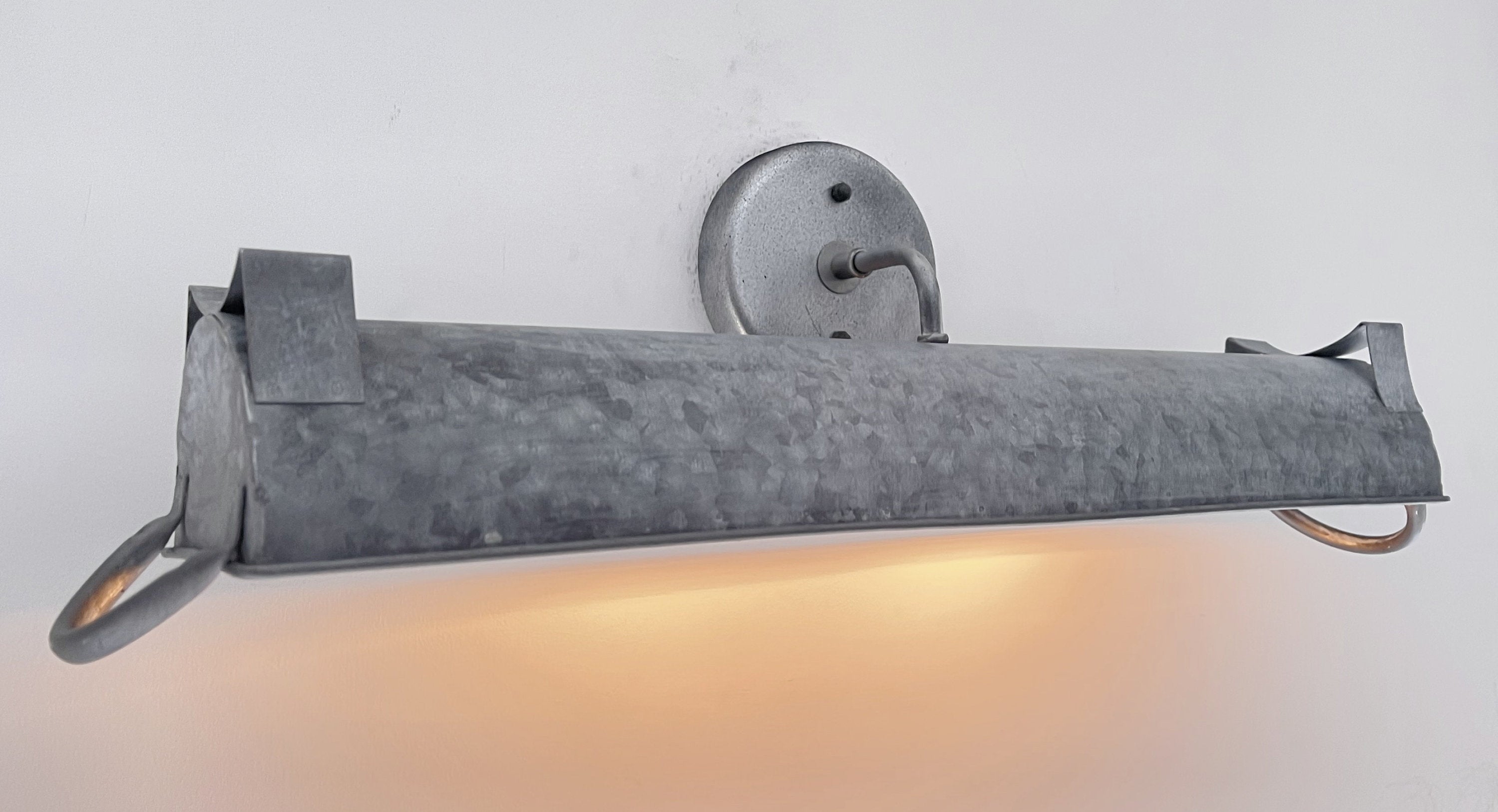Galvanized Dome Farmhouse Wall Vanity Bathroom Light Fixture (3 sizes)