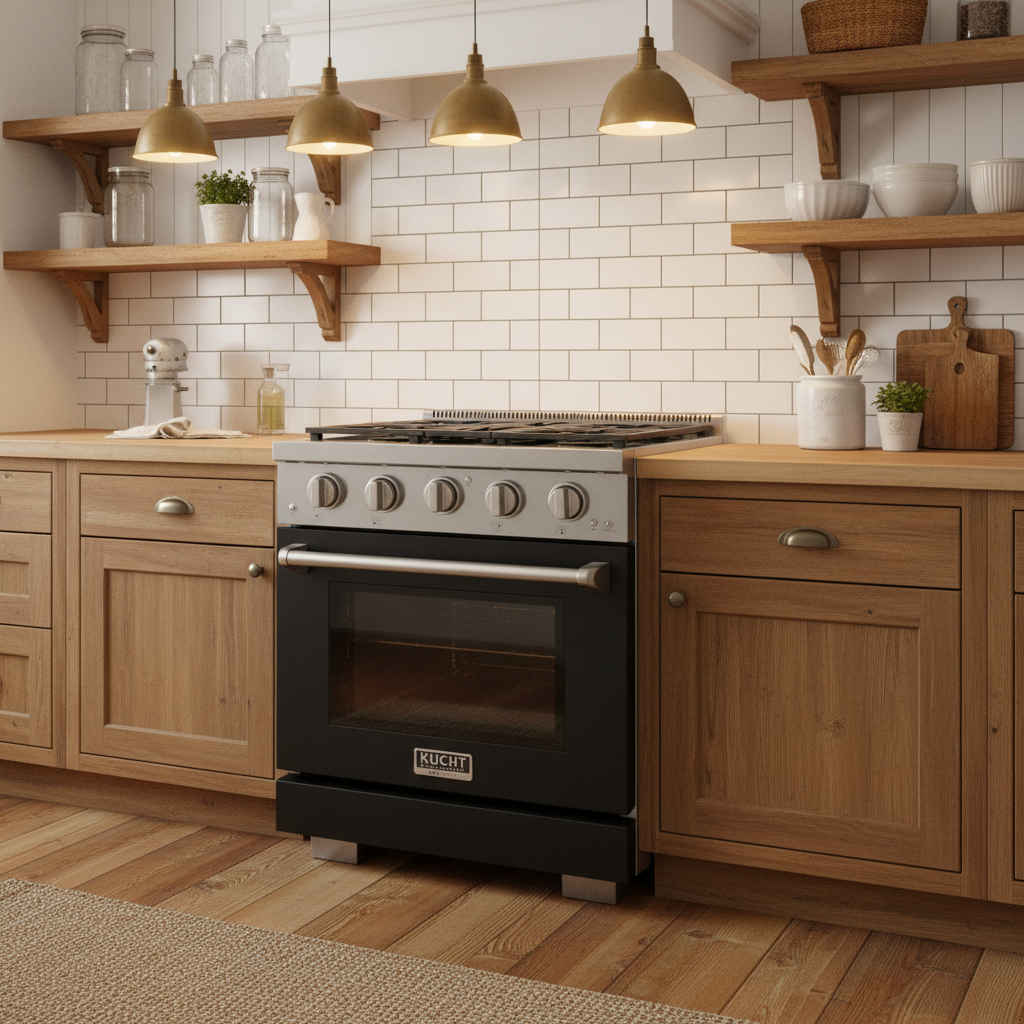 Kucht 30" Freestanding Professional Gas Range KFX3000X-BK