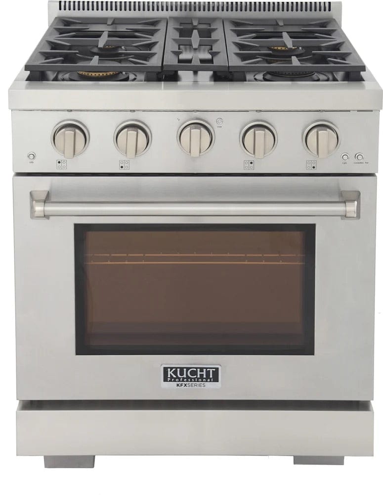 Kucht 30" Freestanding Professional Gas Range Liquid Propane KFX3000X/LP-S