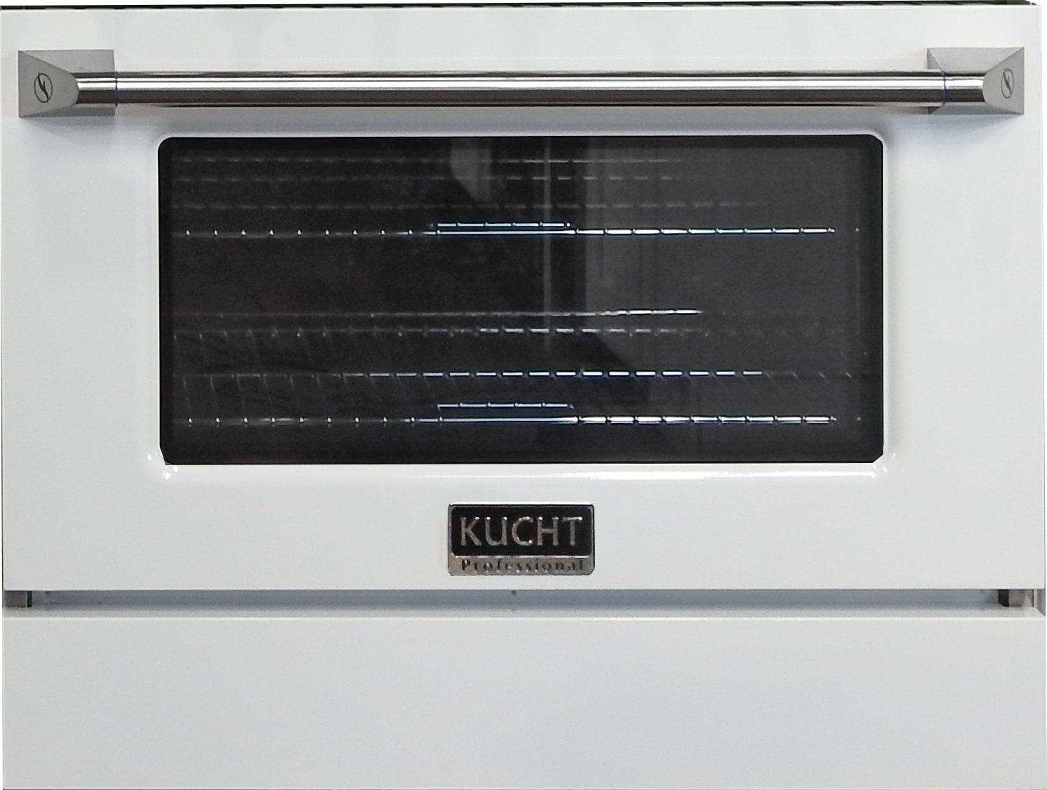 Kucht 30" Gas Range in Stainless Steel with White Oven Door, KNG301-W