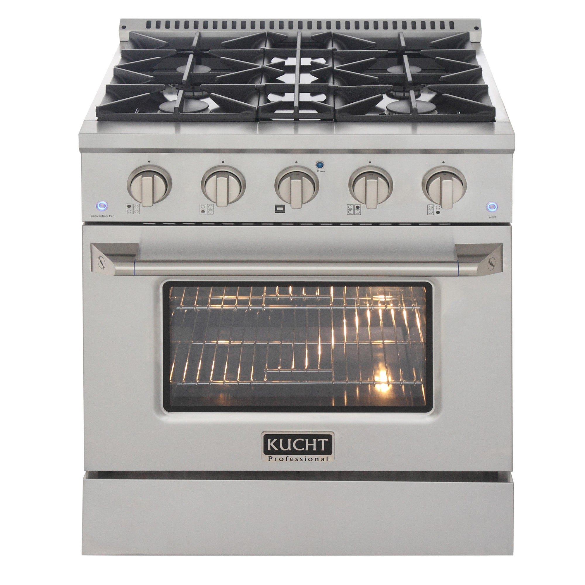 Kucht 30” Pro-Style Kitchen Dual Fuel Range - KDF302/LP-B