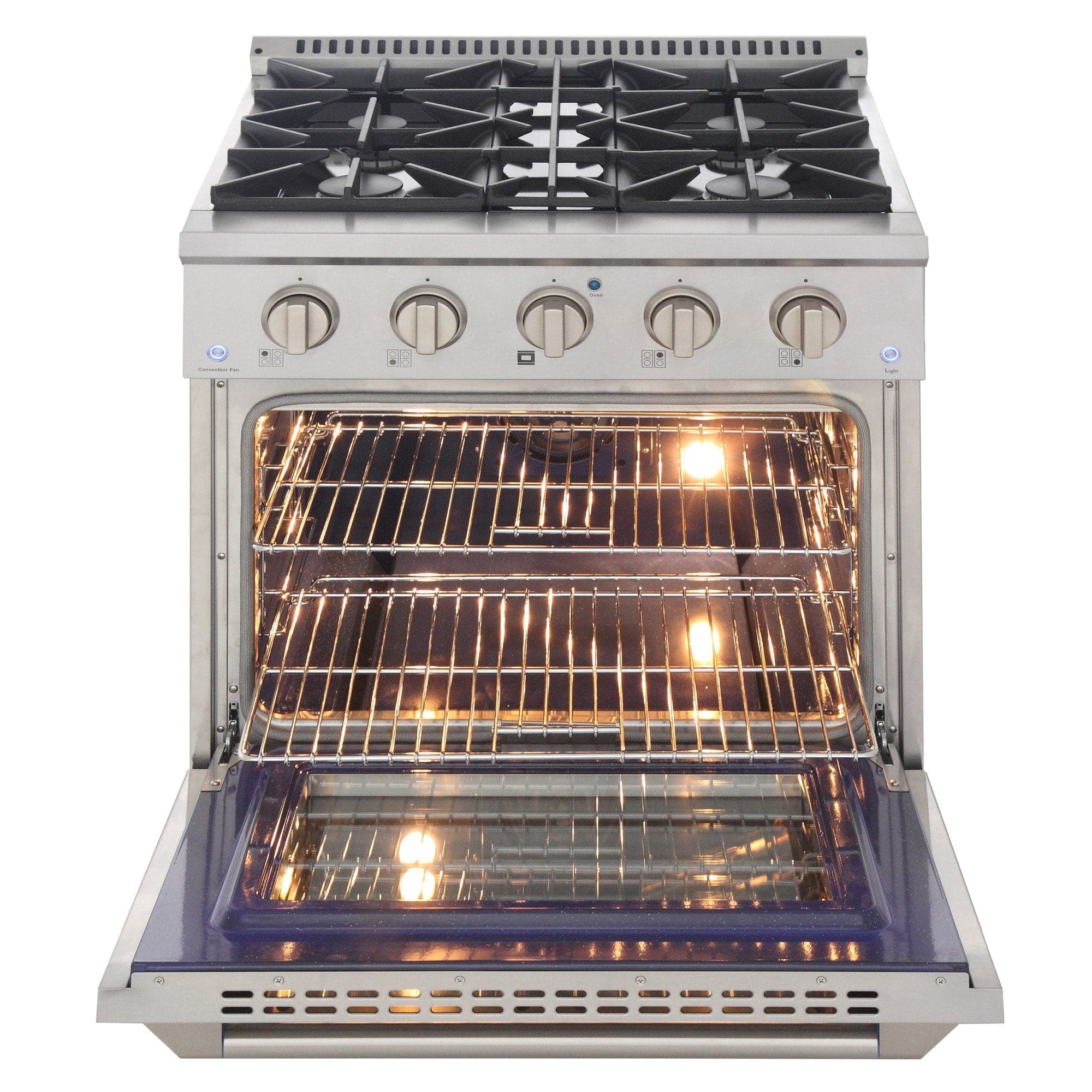 Kucht 30" Propane Range, Stainless Steel, Silver Oven Door, KNG301/LP-S
