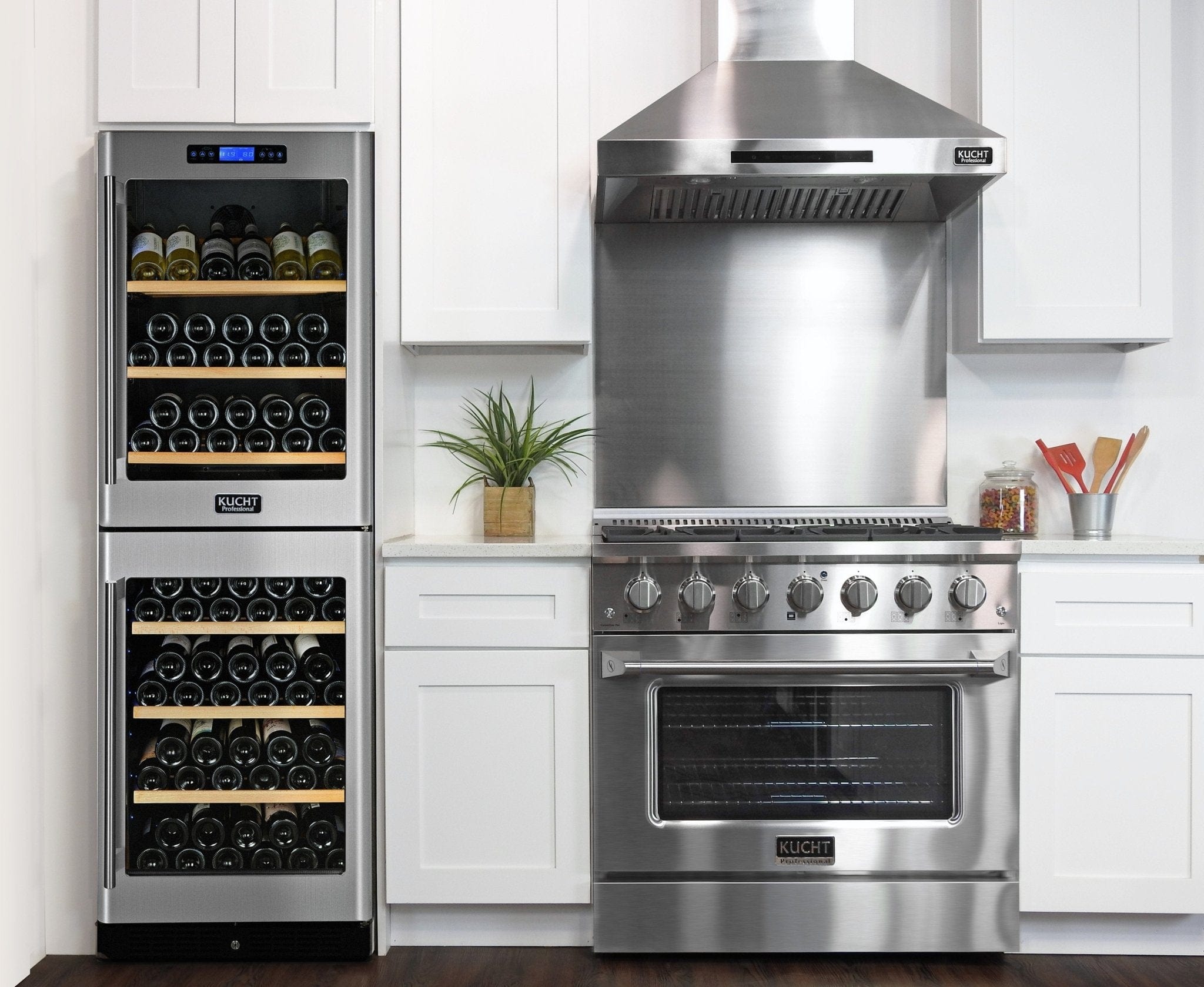 Kucht 36" Gas Range, Stainless Steel with Silver Oven Door, KNG361-S